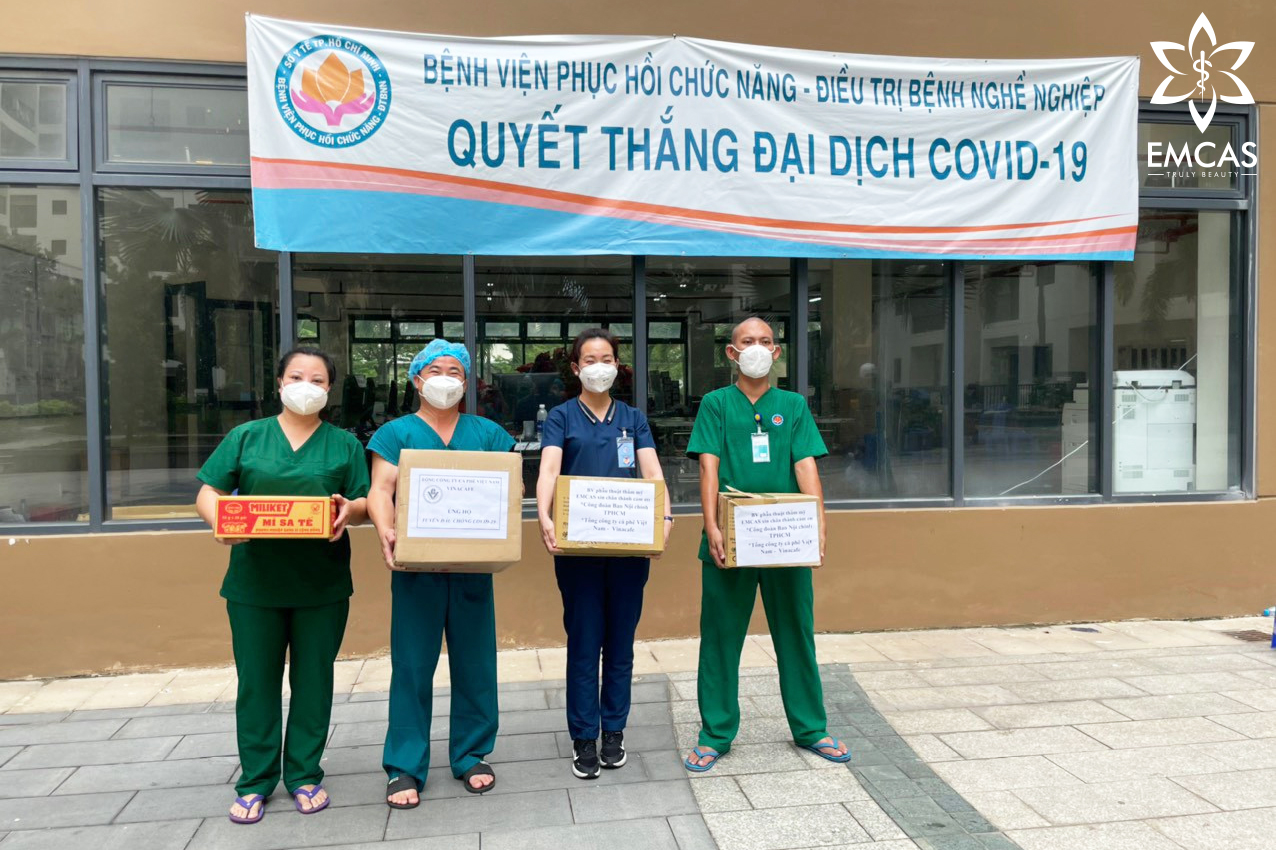 BVTM EMCAS Cùng Công Đoàn Ban Nội Chính Thành Phố, Các Mạnh Thường Quân Hỗ Trợ Điều Trị COVID-19