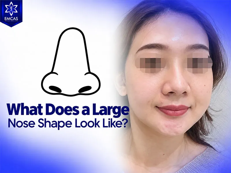 A big nose may have a wide bridge, a fuller tip and wider nostrils that are noticeable from the front