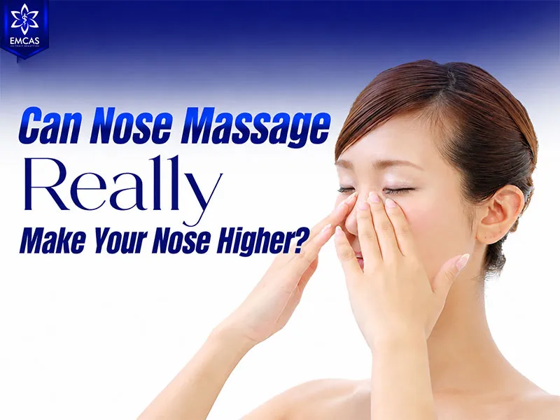 Nose massage does not permanently reshape the underlying bone or cartilage of the nose