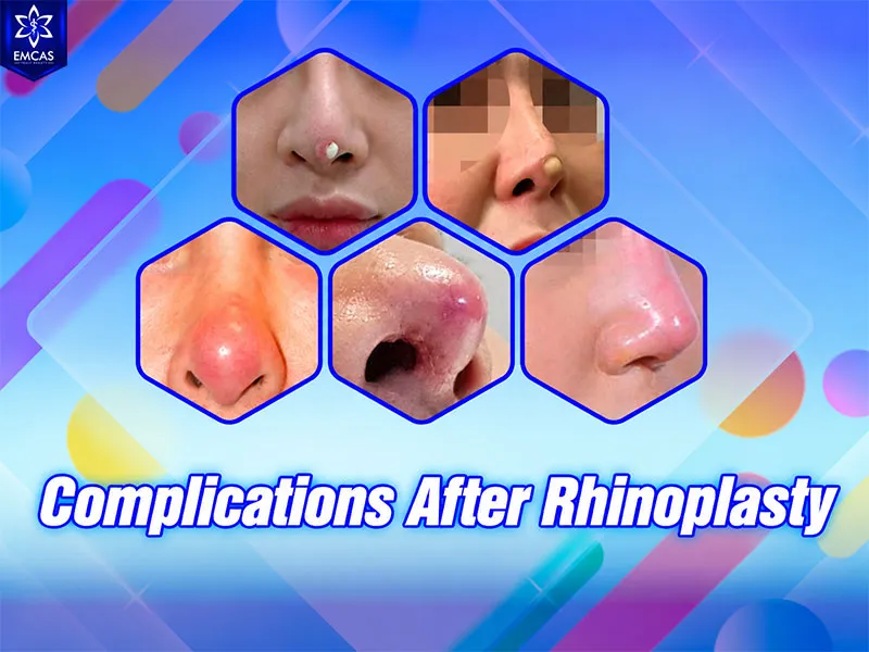 Possible rhinoplasty complications that require medical attention