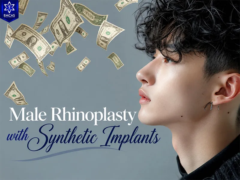 Synthetic implant rhinoplasty used to increase nasal bridge projection