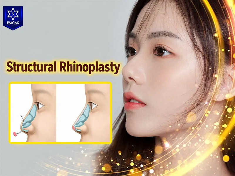 Structural rhinoplasty reshapes the nasal framework from the bridge to the tip and columella