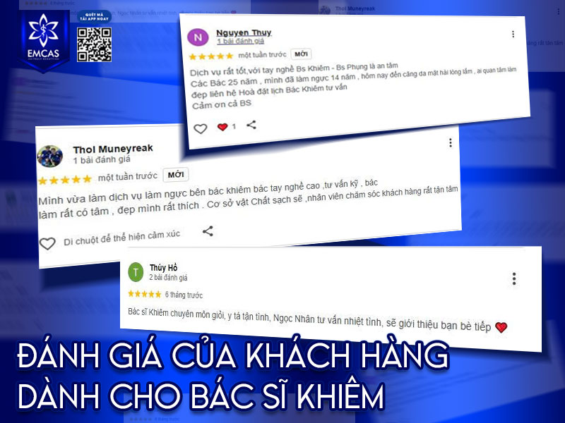 đánh giá từ khách hàng của bác sĩ phạm xuân khiêm
