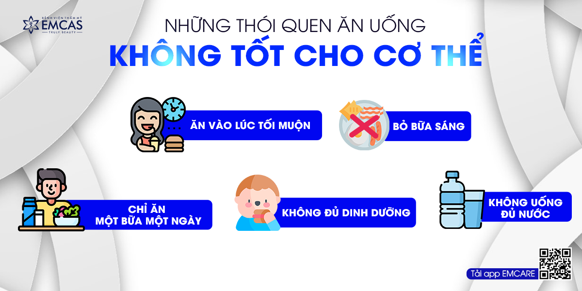 Những Thói Quen Ăn Uống Không Tốt Cho Cơ Thể