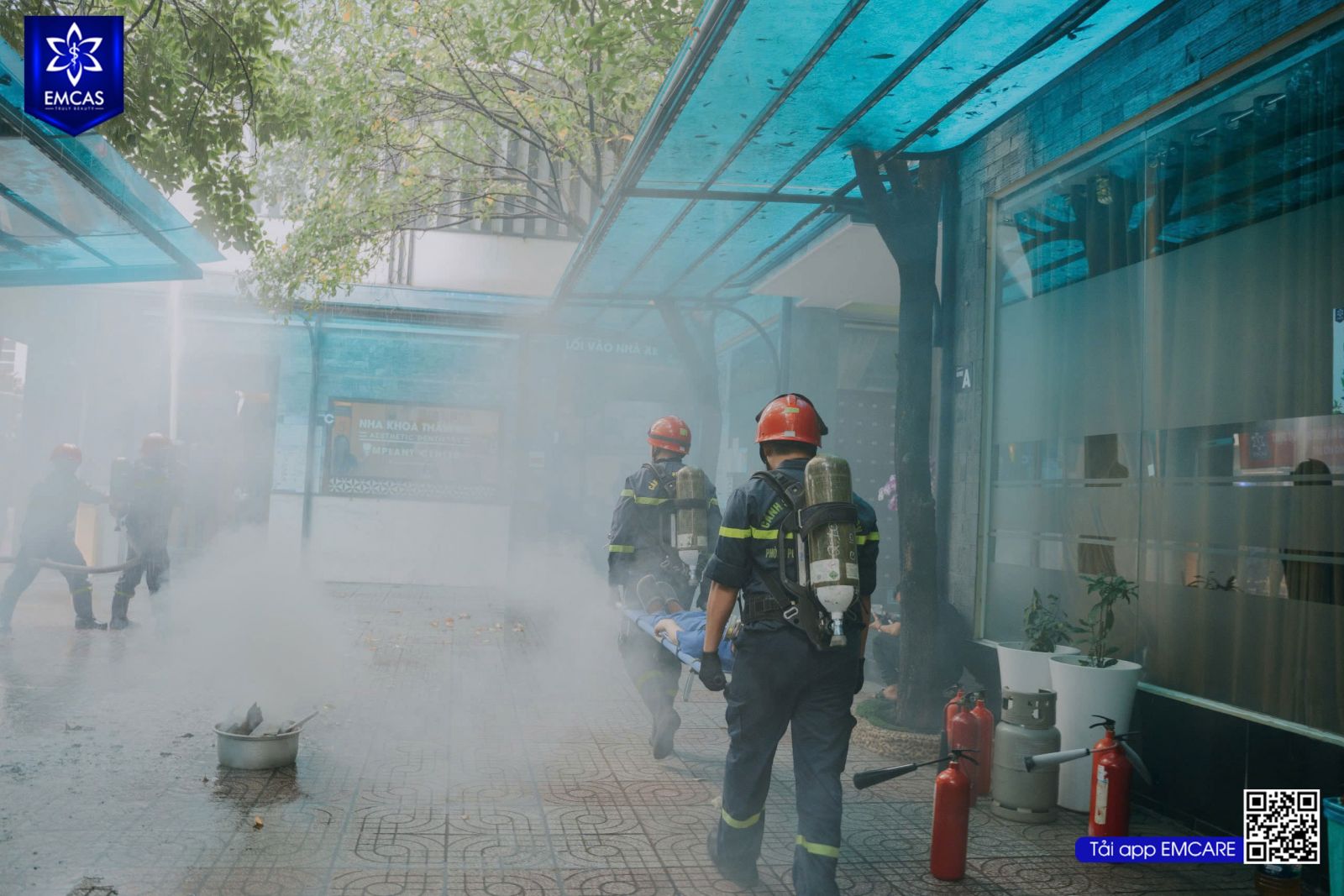 Bệnh Viện Thẩm Mỹ EMCAS Diễn Tập Phòng Cháy Chữa Cháy Năm 2024