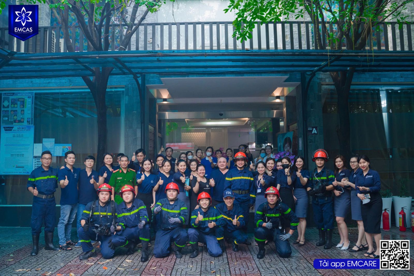 Bệnh Viện Thẩm Mỹ EMCAS Diễn Tập Phòng Cháy Chữa Cháy Năm 2024