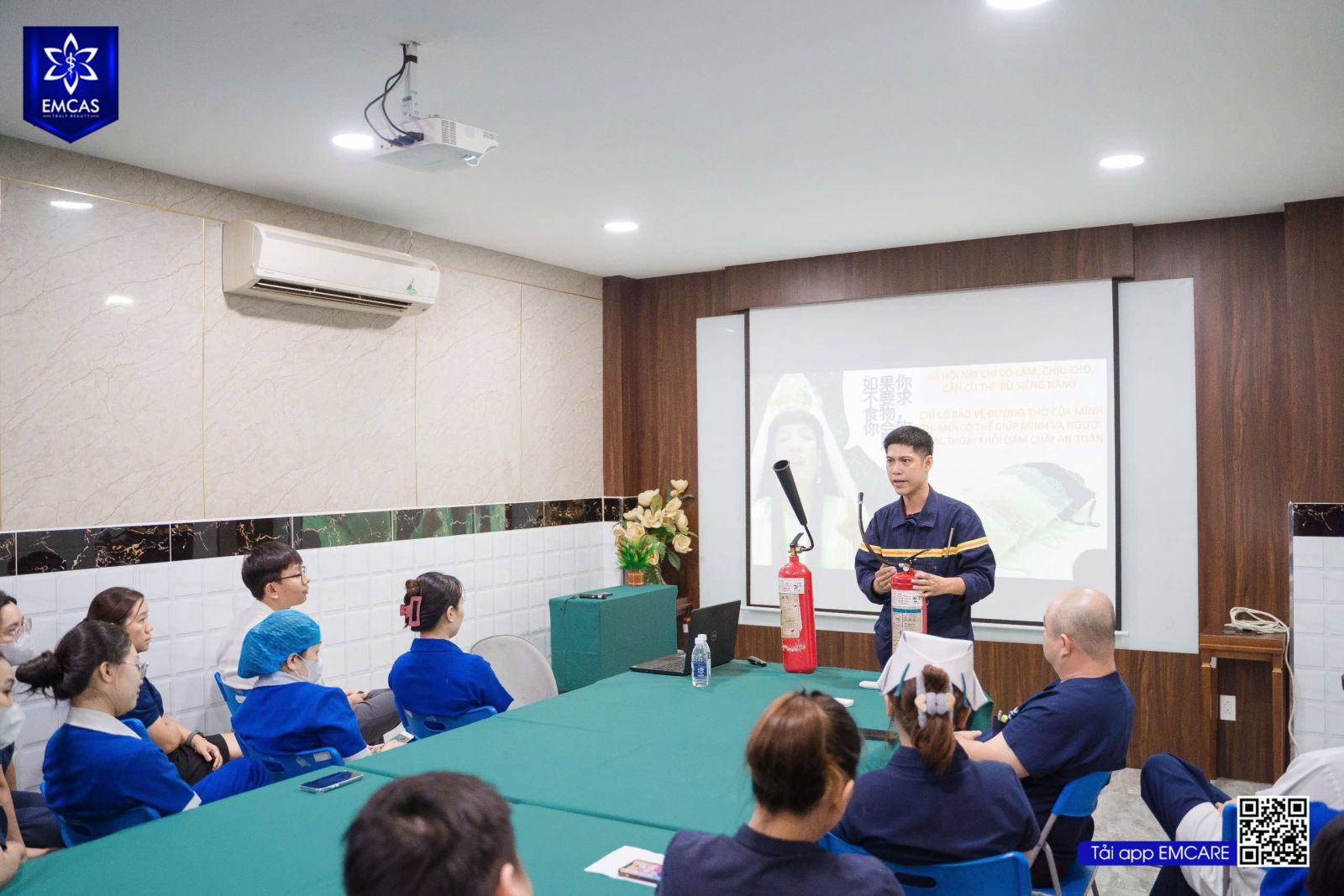 Bệnh Viện Thẩm Mỹ EMCAS Diễn Tập Phòng Cháy Chữa Cháy Năm 2024