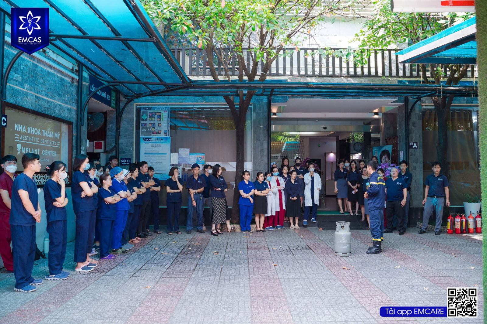 Bệnh Viện Thẩm Mỹ EMCAS Diễn Tập Phòng Cháy Chữa Cháy Năm 2024
