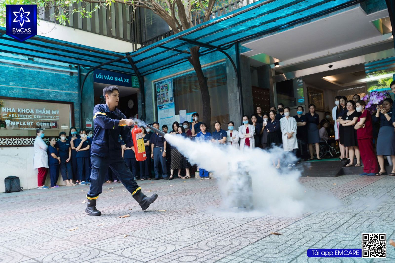 Bệnh Viện Thẩm Mỹ EMCAS Diễn Tập Phòng Cháy Chữa Cháy Năm 2024