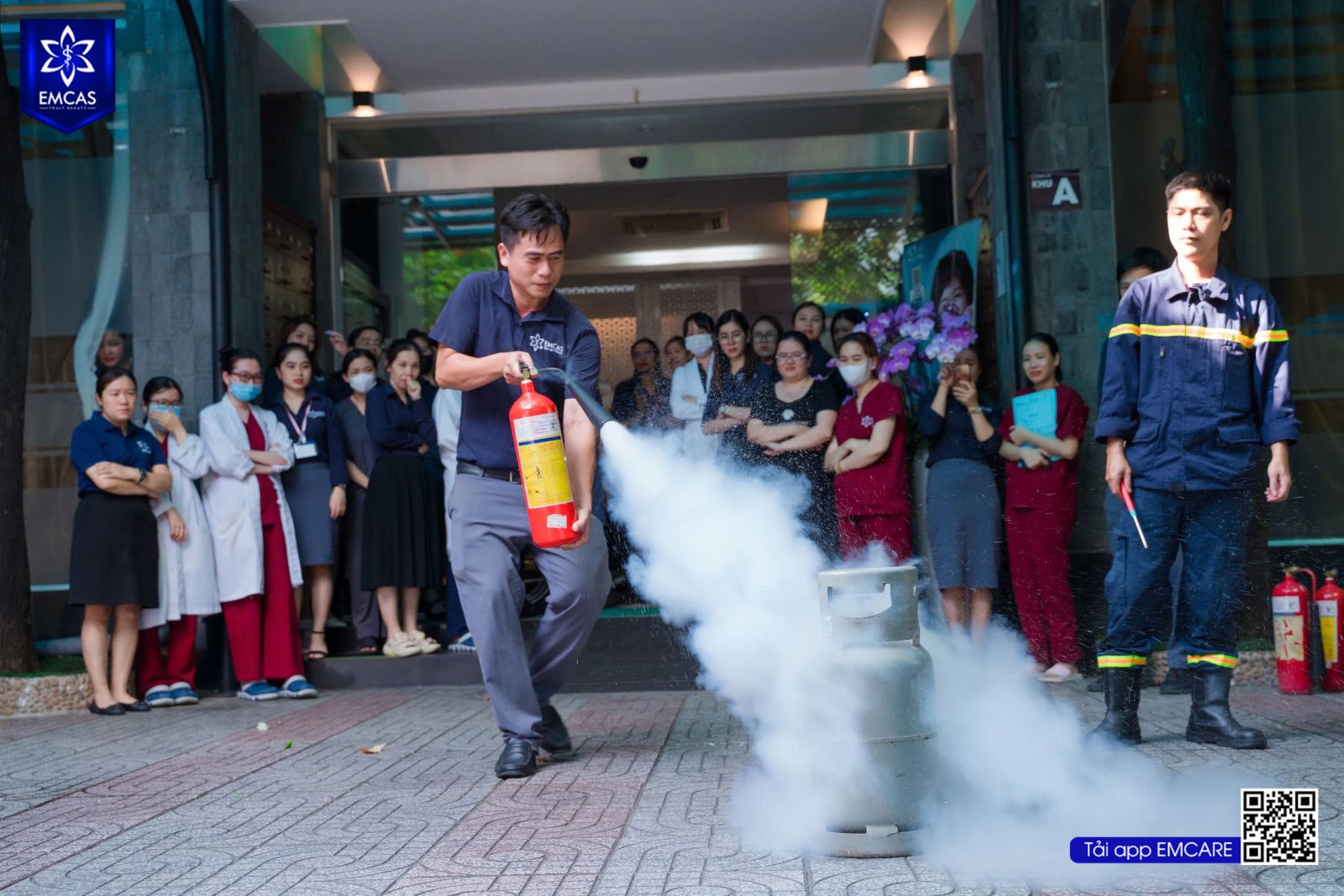 Bệnh Viện Thẩm Mỹ EMCAS Diễn Tập Phòng Cháy Chữa Cháy Năm 2024