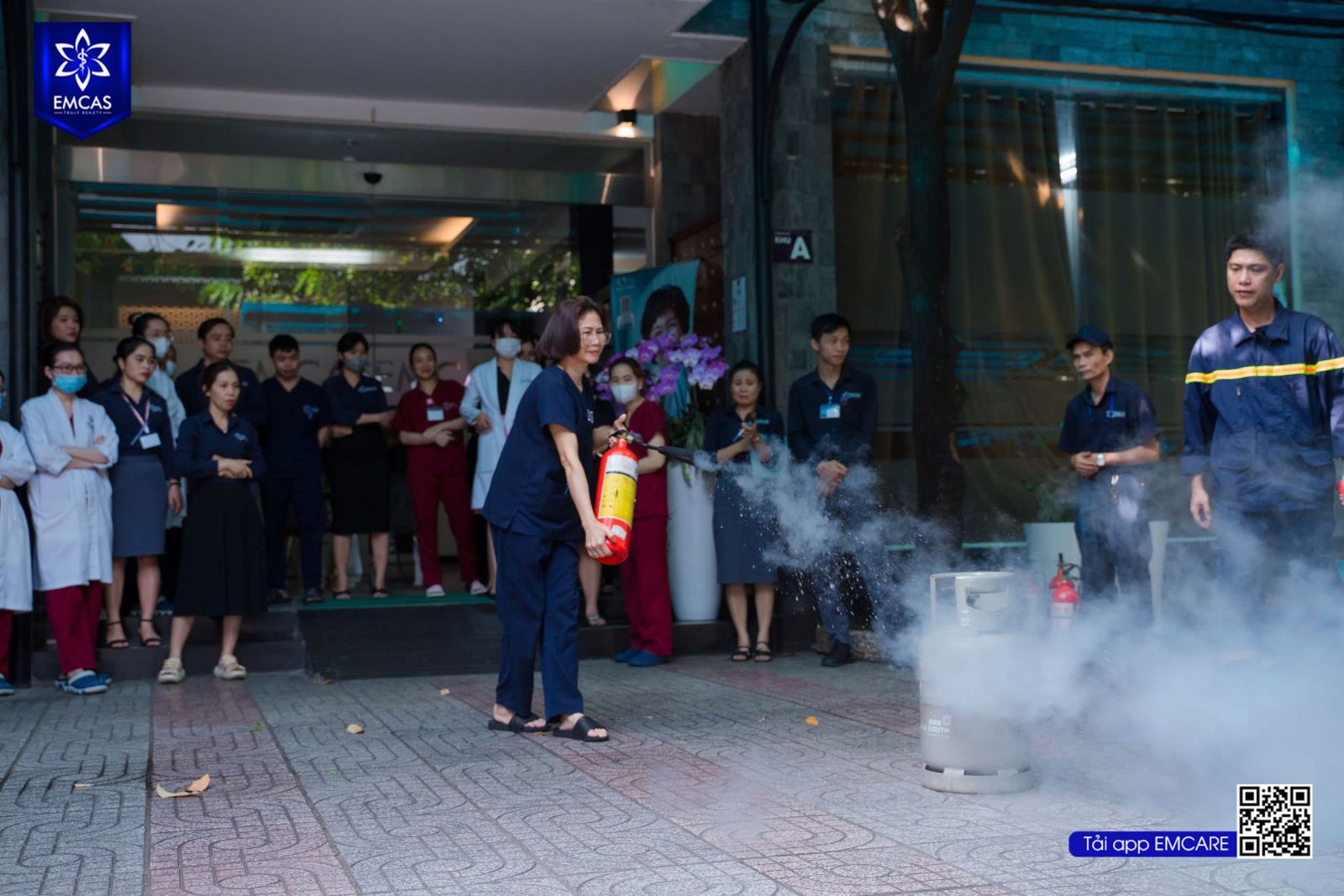 Bệnh Viện Thẩm Mỹ EMCAS Diễn Tập Phòng Cháy Chữa Cháy Năm 2024
