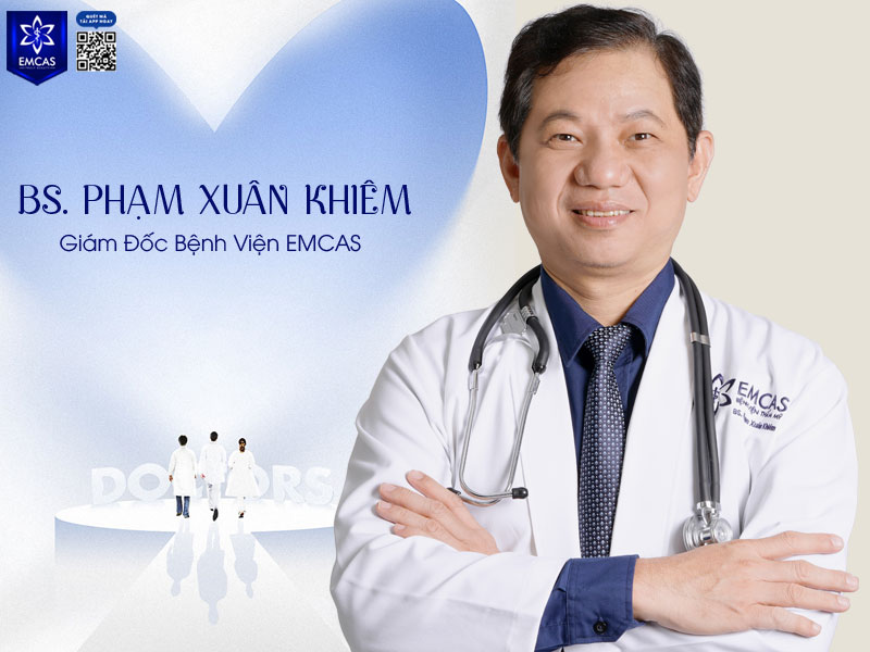 Bác sĩ Phạm Xuân Khiêm hiện là Giám đốc Bệnh viện Thẩm mỹ EMCAS, tốt nghiệp Đại học Y Dược TP.HCM và có hơn 26 năm kinh nghiệm trong lĩnh vực phẫu thuật tạo hình – thẩm mỹ