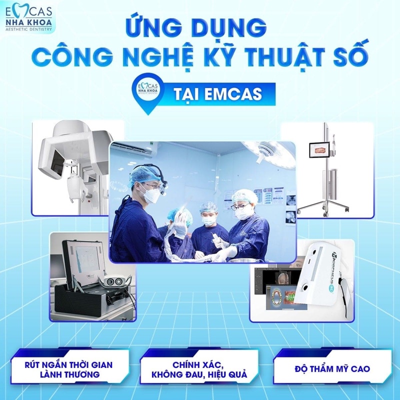 Nha khoa EMCAS – trực thuộc Bệnh viện Thẩm mỹ EMCAS tại TP.HCM, là một trong những địa chỉ đáng tin cậy để thực hiện cấy ghép Implant