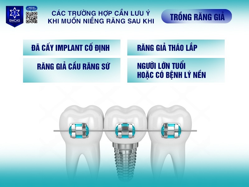 Việc niềng răng sau khi trồng răng giả không thể tùy tiện thực hiện, mà cần được đánh giá tổng thể bởi bác sĩ chuyên sâu về chỉnh nha và phục hình