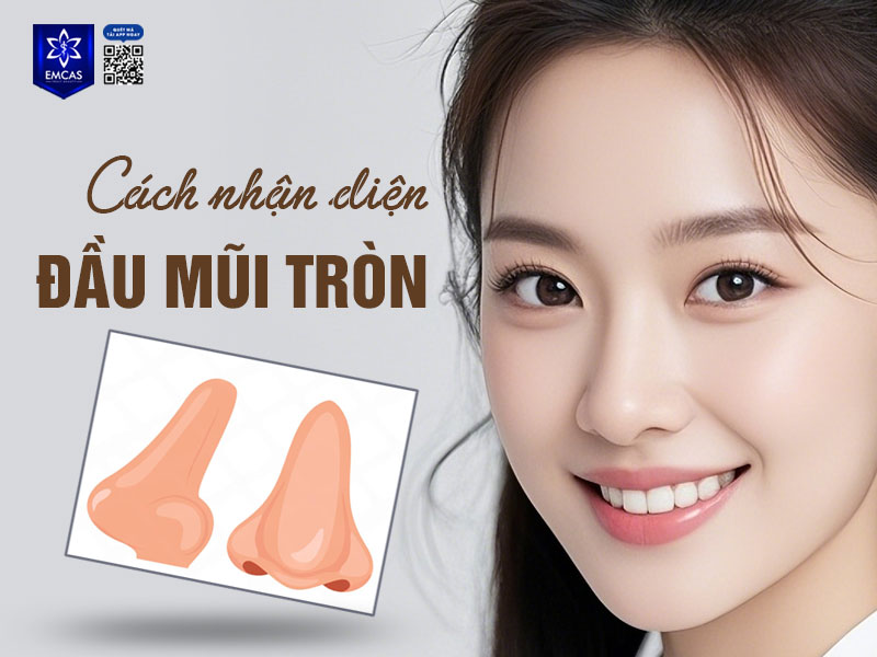 Đầu mũi tròn là kiểu dáng mũi có phần chóp mũi phình rộng, tròn đều, không nhọn hay gãy góc.