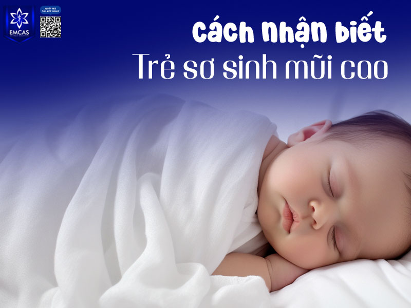 Do cấu trúc sụn của trẻ sơ sinh chưa phát triển hoàn thiện nên việc nhận biết trẻ sơ sinh mũi cao không hề dễ dàng.