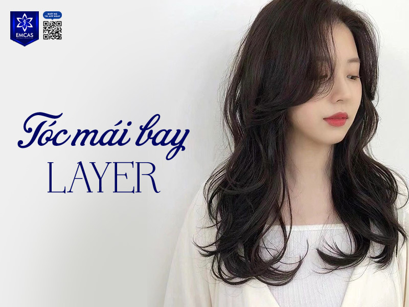 Tóc mái bay layer là lựa chọn hoàn hảo cho những ai muốn gương mặt trở nên thanh tú hơn