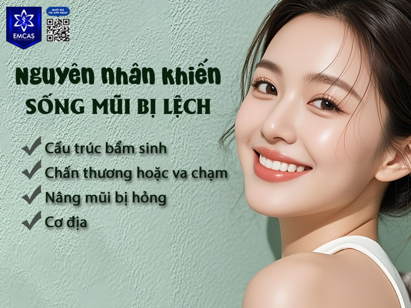 Để lựa chọn phương pháp khắc phục phù hợp, trước hết cần xác định chính xác nguyên nhân khiến sống mũi bị lệch