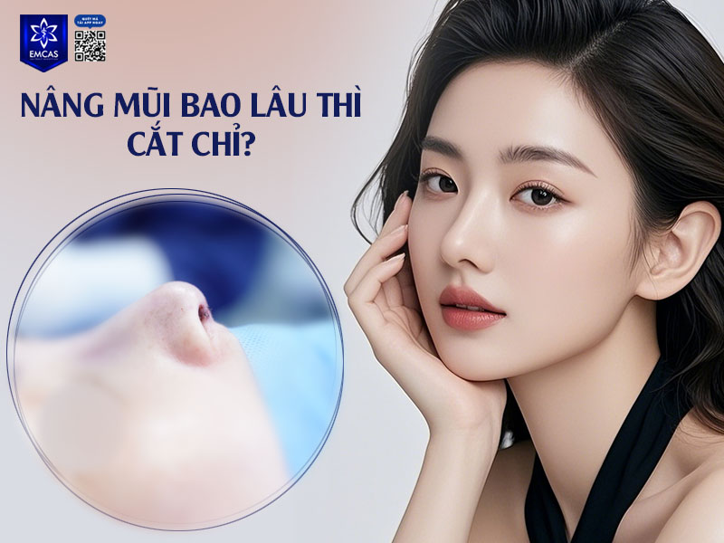 Thời gian cắt chỉ sau nâng mũi thường dao động 5–7 ngày với ca đơn giản và 7–10 ngày đối với các ca can thiệp cấu trúc hoặc sửa mũi phức tạp.