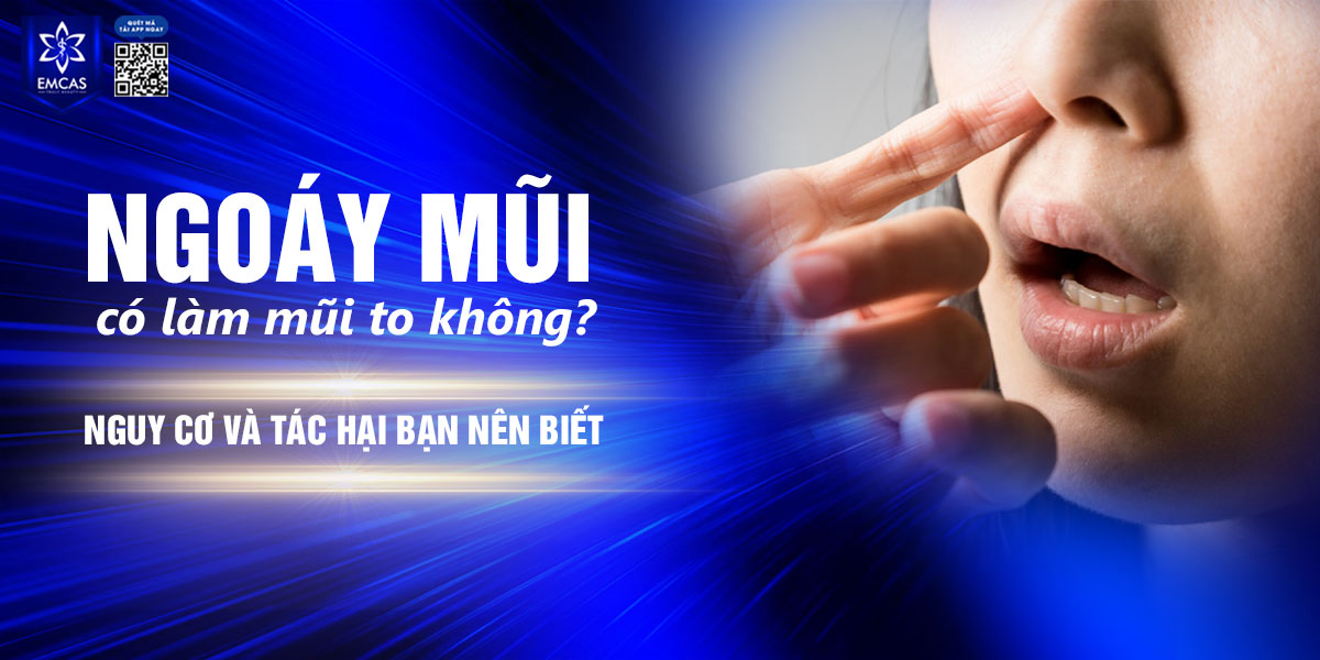 Ngoáy mũi có làm mũi to không?