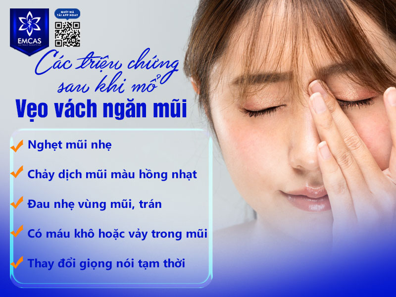 Sau phẫu thuật vách ngăn mũi, cơ thể sẽ có một số phản ứng bình thường và sẽ giảm dần theo thời gian nếu được theo dõi và chăm sóc đúng cách.