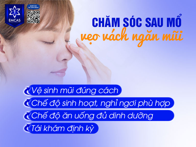 Chăm sóc sau mổ vẹo vách ngăn đúng cách là yếu tố quyết định đến tốc độ hồi phục và hiệu quả lâu dài sau phẫu thuật lệch vách ngăn mũi.
