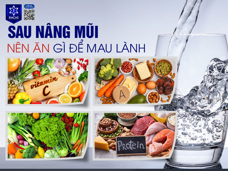 Trong giai đoạn hậu phẫu, chế độ dinh dưỡng đóng vai trò rất lớn đến tốc độ hồi phục và độ ổn định của dáng mũi sau nâng. Việc lựa chọn thực phẩm đúng cách sẽ giúp cơ thể tăng sinh collagen, hạn chế viêm nhiễm và đẩy nhanh quá trình tái tạo mô mềm quanh sụn mũi.