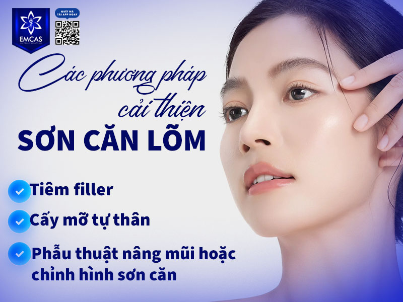 Sơn căn lõm hay còn gọi là sơn căn thấp thường khiến dáng mũi và khuôn mặt kém hài hòa, làm mất đi sự cân đối giữa các đường nét.