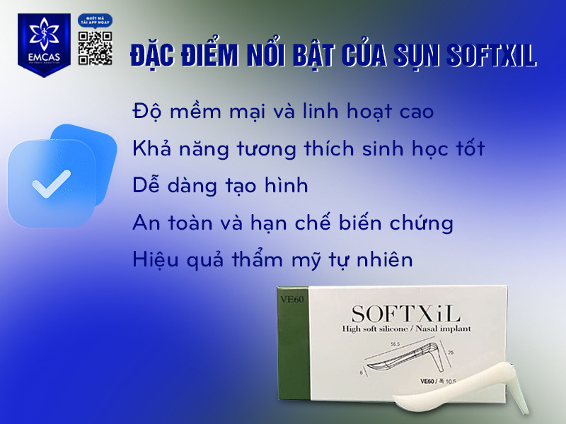 So với các loại sụn nhân tạo thông thường, sụn Softxil sở hữu nhiều ưu điểm vượt trội, giúp nó ngày càng được ưa chuộng trong các ca nâng mũi hiện đại.