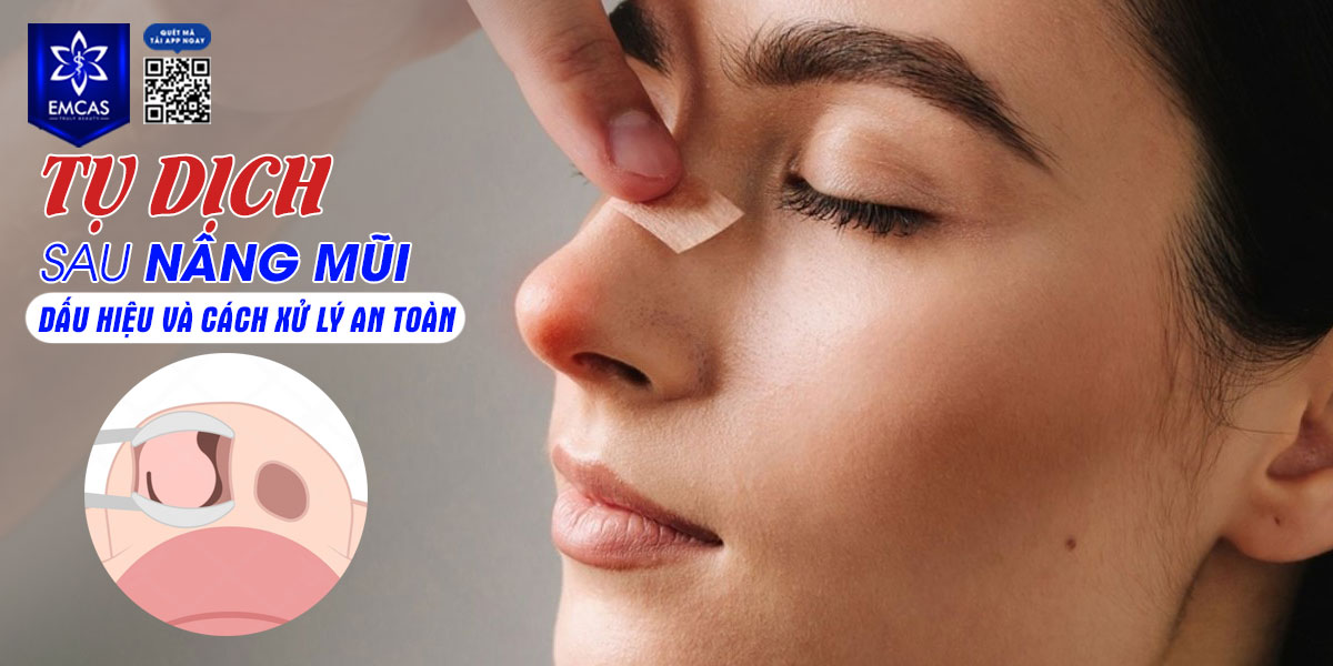 TỤ DỊCH SAU NÂNG MŨI: DẤU HIỆU VÀ CÁCH XỬ LÝ AN TOÀN