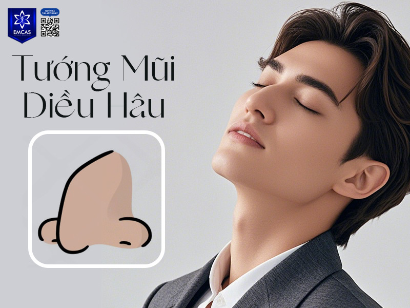 Tướng mũi diều hâu cos đặc điểm sống mũi cao, đầu mũi nhọn và hơi quặp xuống giống mỏ chim