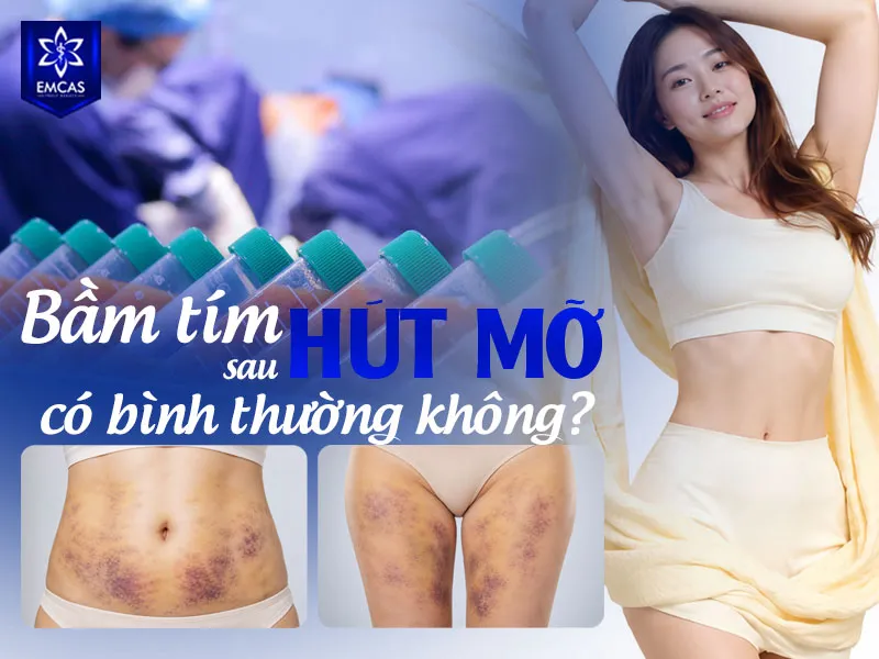 Bầm tím sau hút mỡ thường là phản ứng hồi phục bình thường do các mạch máu nhỏ dưới da bị ảnh hưởng trong quá trình can thiệp