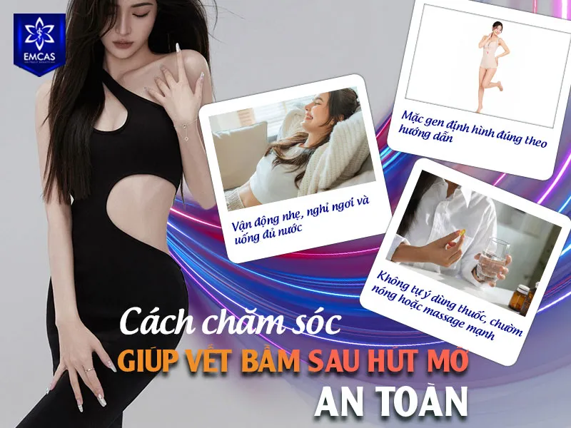 Để giúp vết bầm tím sau hút mỡ giảm an toàn, bạn nên tuân thủ hướng dẫn hậu phẫu của bác sĩ, mặc gen đúng chỉ định, vận động nhẹ, nghỉ ngơi hợp lý