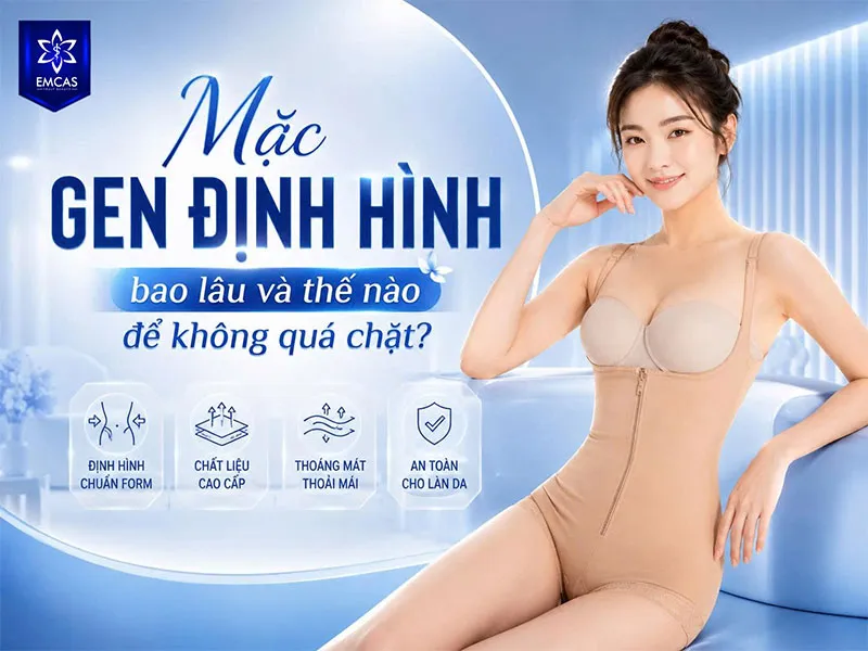 Sau tạo hình thành bụng, bạn chỉ nên mặc gen định hình theo thời lượng và đúng độ ôm