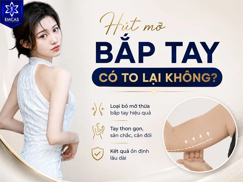 Sau hút mỡ bắp tay, bắp tay vẫn có thể to lại