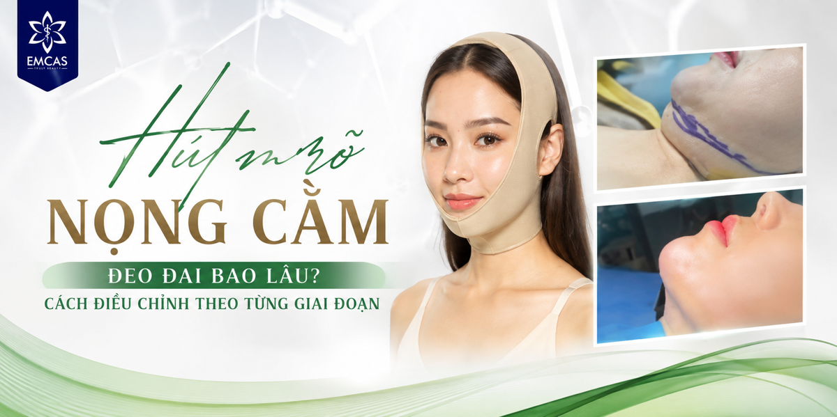 Hút mỡ nọng cằm đeo đai bao lâu? Cách điều chỉnh theo từng giai đoạn