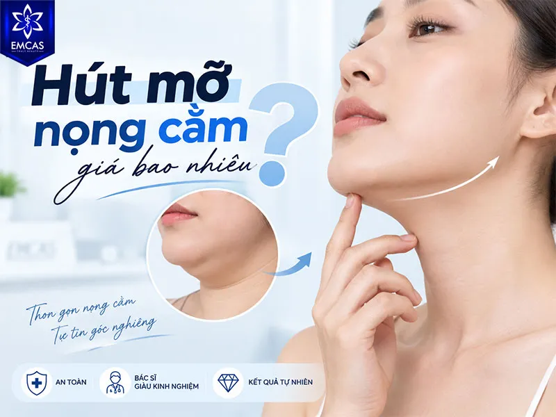 Tại Bệnh Viện Thẩm Mỹ EMCAS, giá hút mỡ nọng cằm dao động từ 20 triệu đồng trở lên.