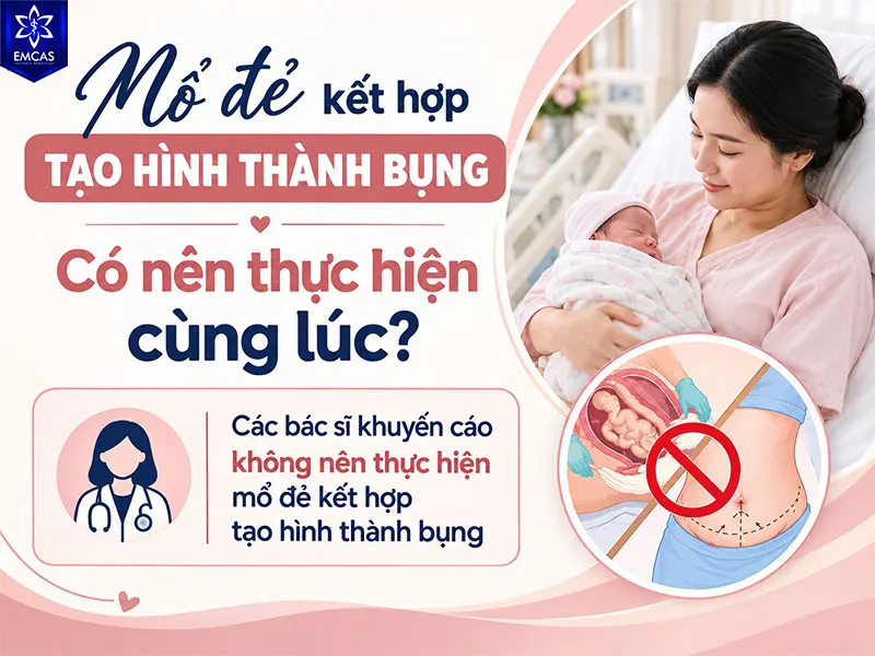Các bác sĩ khuyến cáo không nên thực hiện mổ đẻ kết hợp tạo hình thành bụng