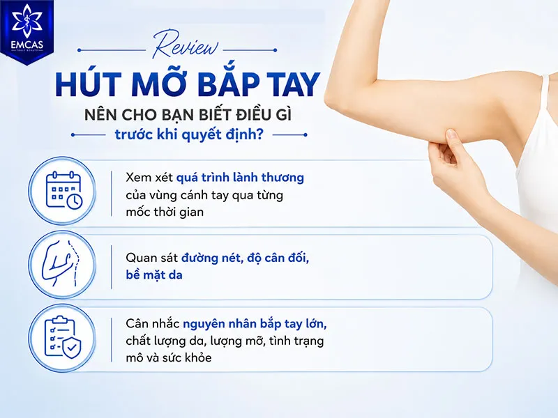 Một bài đánh giá sau hút mỡ bắp tay hữu ích sẽ giúp bạn hiểu ba điều trước khi quyết định