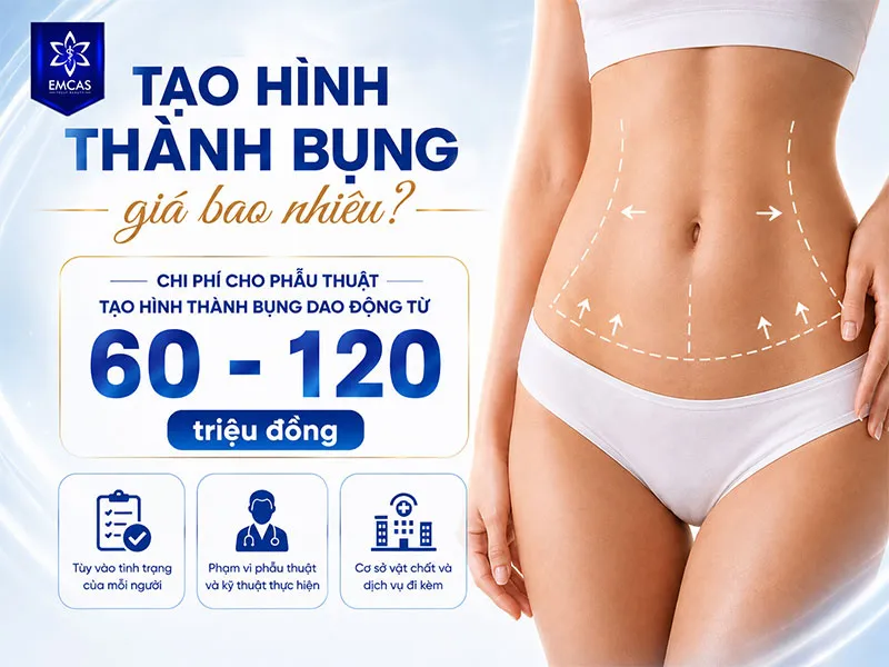 Chi phí cho phẫu thuật tạo hình thành bụng dao động từ 60 - 120 triệu đồng