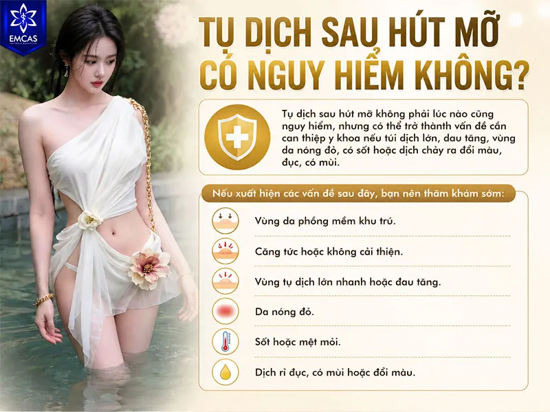 Tụ dịch sau hút mỡ không phải lúc nào cũng nguy hiểm