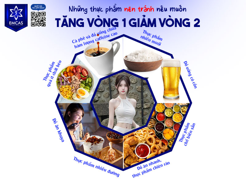 Nhiều thói quen ăn uống tưởng chừng vô hại lại là nguyên nhân khiến mỡ tích tụ vùng bụng, đồng thời cản trở quá trình phát triển mô ngực.