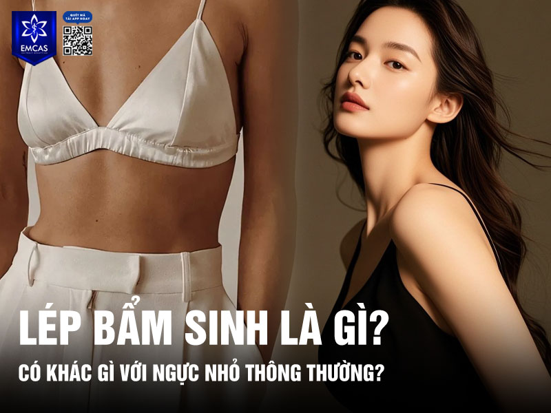 Lép bẩm sinh chủ yếu xuất phát từ yếu tố cơ địa, liên quan đến cấu trúc mô tuyến vú và sự hoạt động của hormone. Khi lượng mô tuyến ít hoặc phản ứng với hormone kém, vòng 1 sẽ khó phát triển đầy đặn như bình thường và thường nhỏ ngay từ đầu.