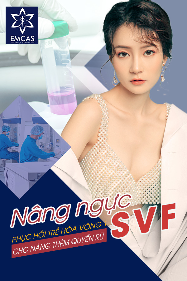 Nâng ngực SVF là một công nghệ nâng ngực tiên tiến khi ứng dụng được tế bào gốc vào làm đẹp vòng 1. Đặc biệt, với khả năng giúp phục hồi trẻ hóa vòng 1, nâng ngực SVF sẽ giúp duy trì nét đẹp của vòng 1 bền lâu, tránh những biến chứng như: Lỗ túi ngực, sa trễ, nứt rạn da về sau,...