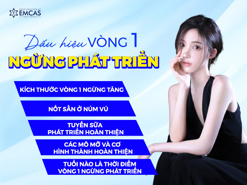 Kích thước không thay đổi là dấu hiệu dễ nhận biết nhất của việc vòng 1 ngừng phát triển.