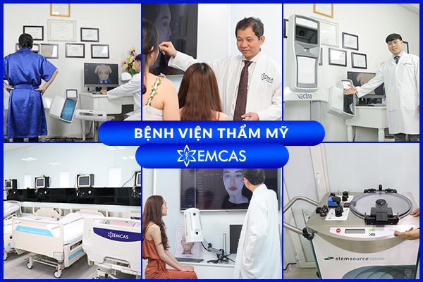 Bệnh viện thẩm mỹ EMCAS với hệ thống cơ sở vật chất đẳng cấp, hiện đại.