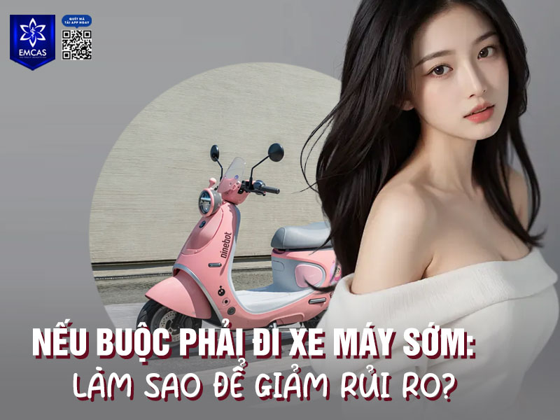 Trong trường hợp buộc phải di chuyển bằng xe máy sớm, bạn nên đi quãng đường ngắn hạn chế tự lái xe, giữ tư thế ngồi ổn định và sử dụng áo định hình để giảm thiểu rủi ro và hạn chế tác động lên vùng ngực.