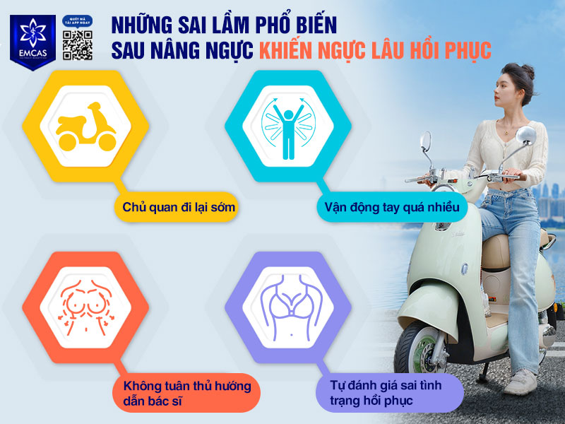 Những sai lầm phổ biến sau phẫu thuật vòng 1 thường xuất phát từ các thói quen sinh hoạt chưa đúng như đi lại quá sớm, vận động tay nhiều, không tuân thủ hướng dẫn của bác sĩ hoặc tự đánh giá sai tình trạng hồi phục.