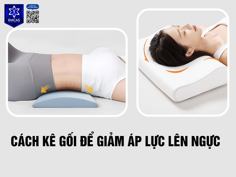 Trong giai đoạn đầu, bạn nên nằm ngửa và kê gối nâng nhẹ phần lưng để giảm áp lực trực tiếp lên vùng ngực.