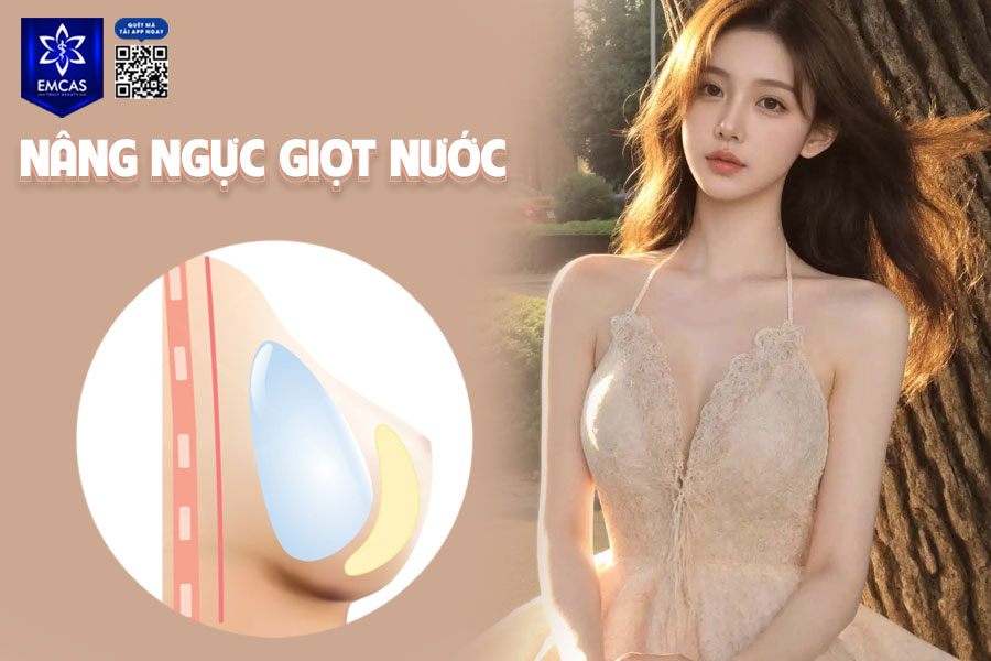 Nâng ngực giọt nước là phương pháp sử dụng túi độn có hình dáng mô phỏng bầu ngực tự nhiên với phần trên thoải nhẹ, phần dưới đầy đặn hơn, tạo nên dáng ngực mềm mại và hài hòa.